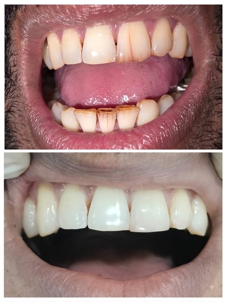 Smile design and aesthetic makeover before and after