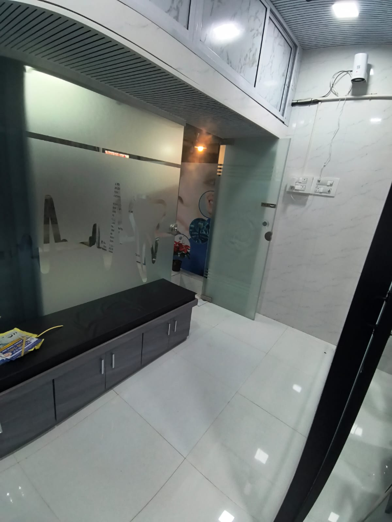 Patient waiting lounge and reception desk