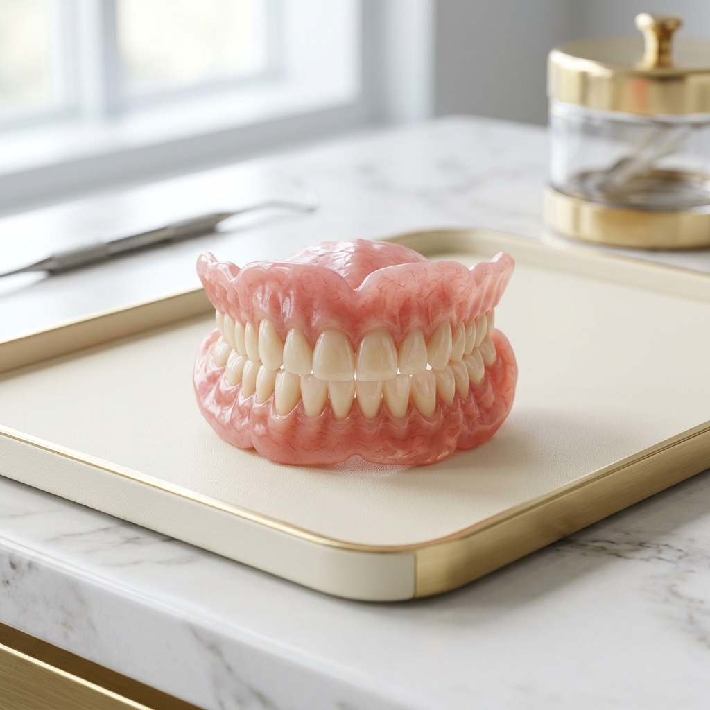 Complete dentures set