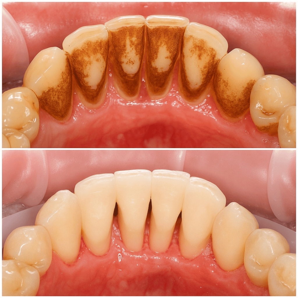 Scaling and polishing ultrasonic teeth cleaning